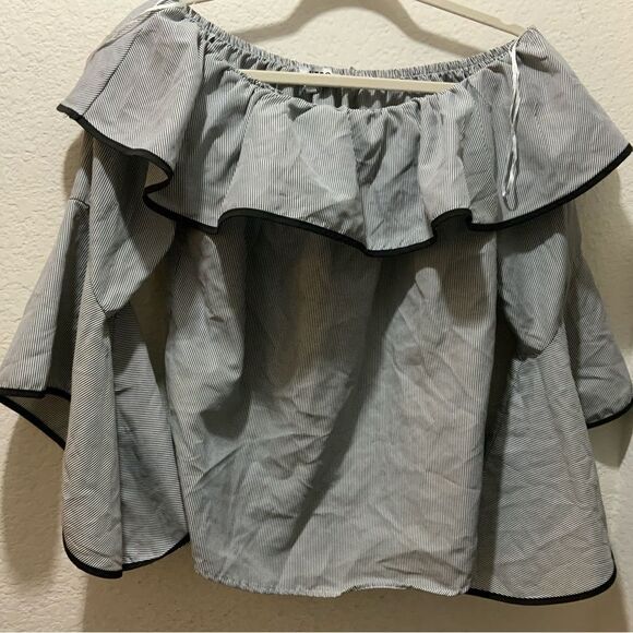 KONTROL Polyester Blouse with Bell-Type Sleeves size L - Picture 5 of 11